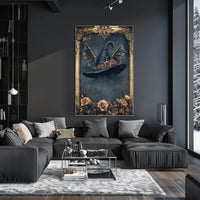Magical Witch's Hat with Roses Artistic Poster