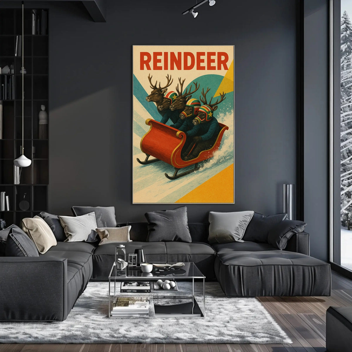 Reindeer Racing Adventure Poster