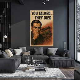 You Talked... They Died Poster