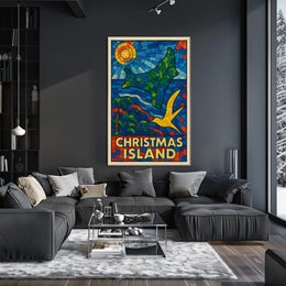 Christmas Island Mosaic Poster