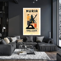 Núria Pyrenees Catalan Travel Poster