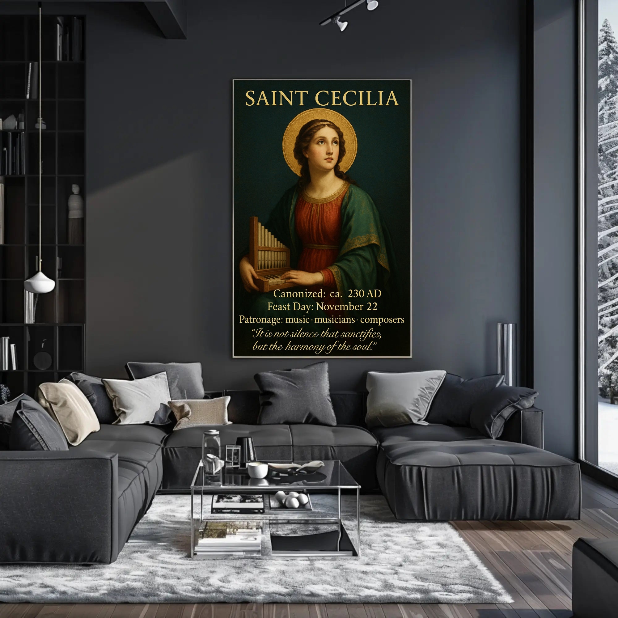 Saint Cecilia Poster PosterGoat