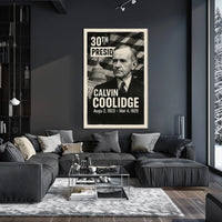 Calvin Coolidge 30th President of the United States Digital Montaje Poster