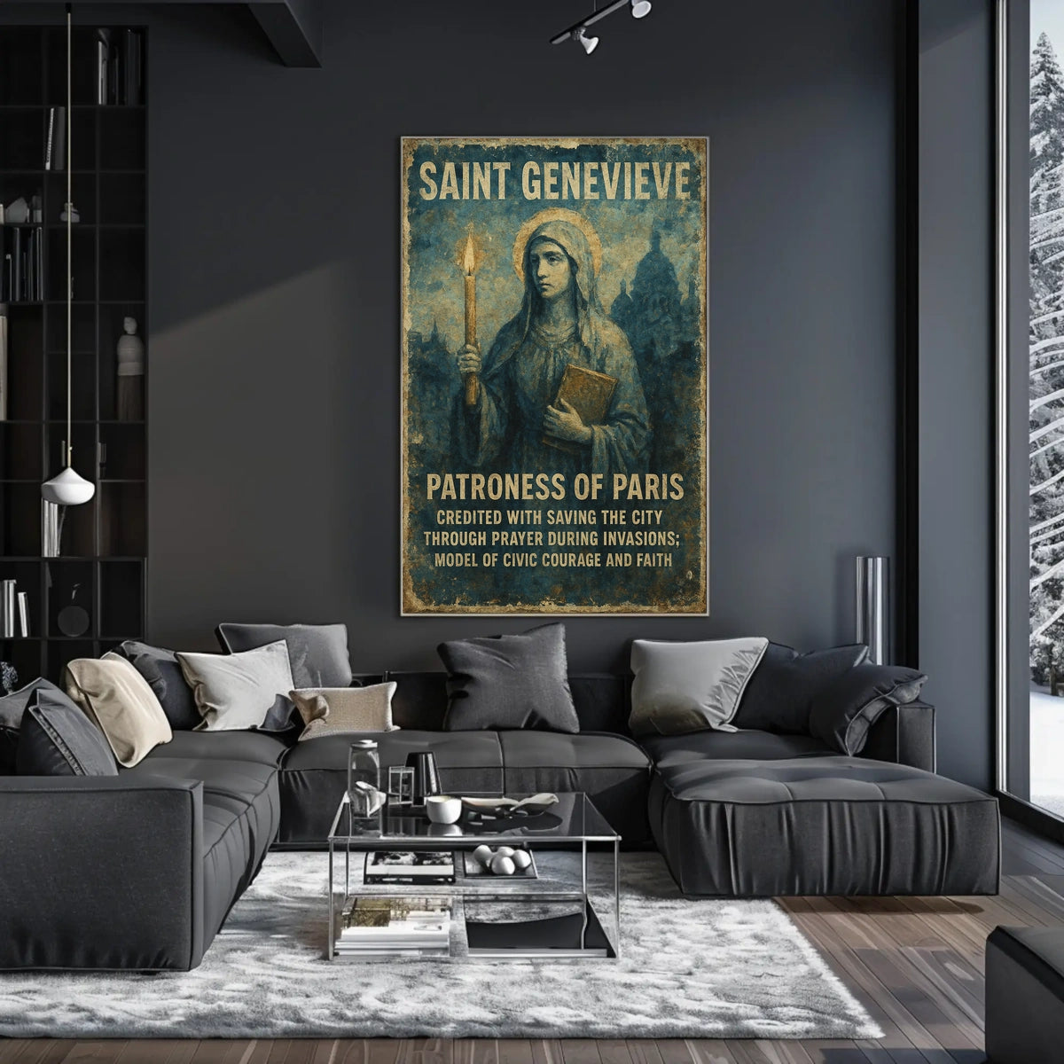 Saint Genevieve Patroness Of Paris Poster