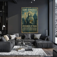 Saint Genevieve Patroness Of Paris Poster