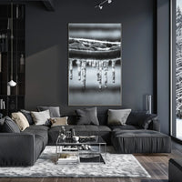 Icicle Serenity: Winter Calm Artistic Poster