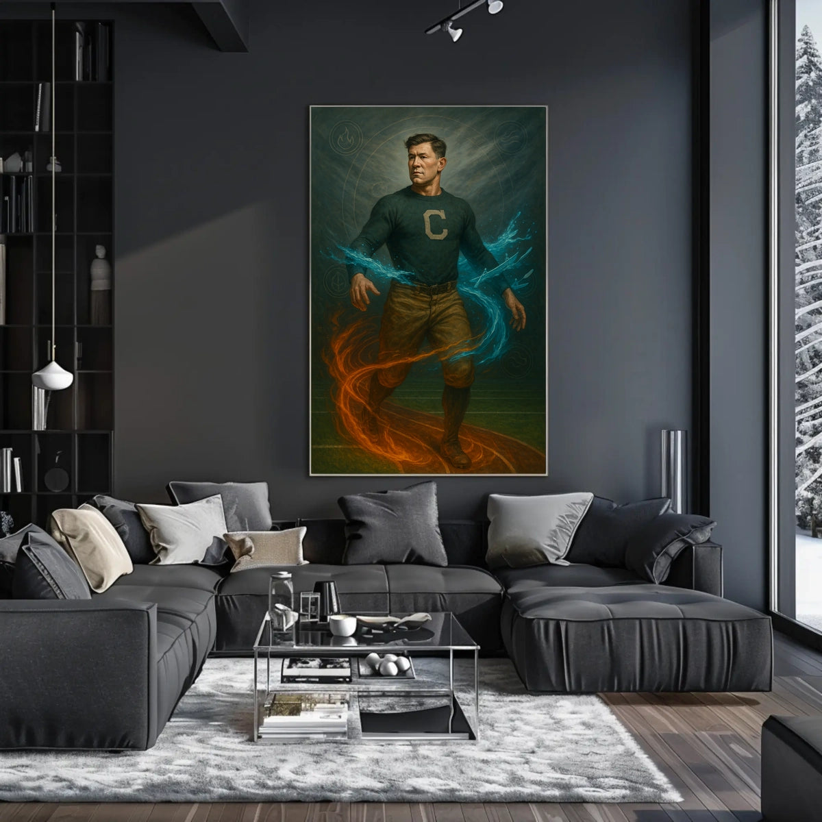 Elemental Athlete Art Jim Thorpe Poster