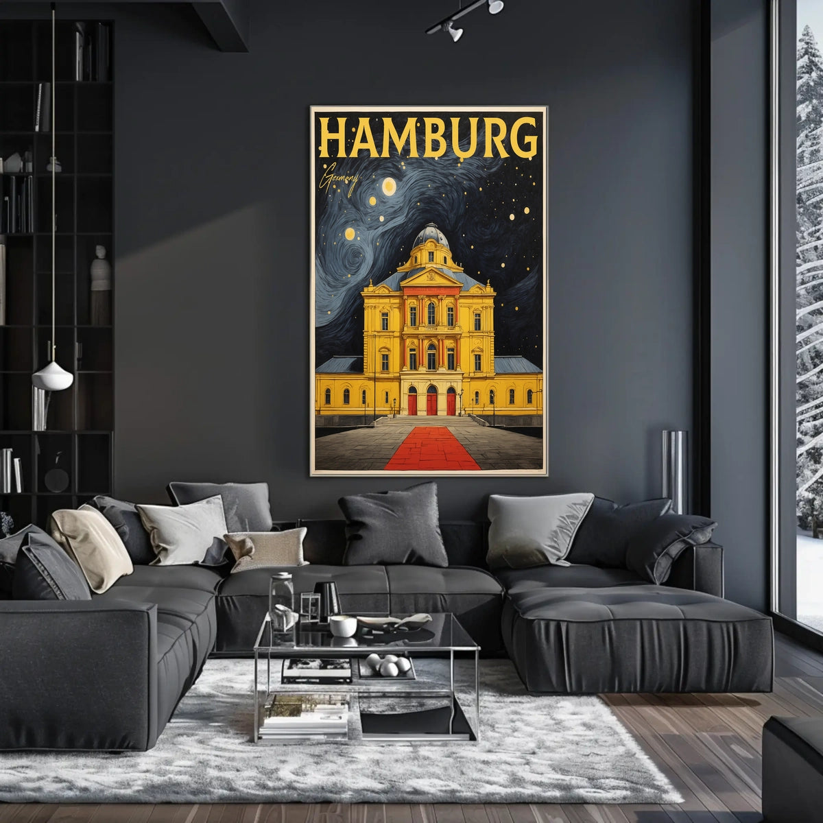 Hamburg Nightscape Poster