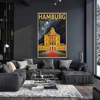 Hamburg Nightscape Poster