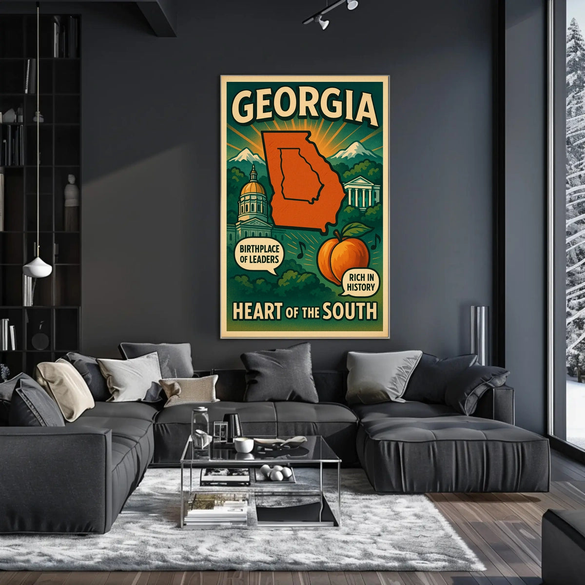 Georgia Heart Of The South Poster