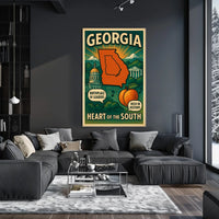 Georgia Heart Of The South Poster