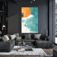 Beachside Serenity Calming Wall Art Poster Print