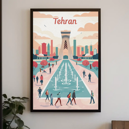 Tehran's Urban Vibes Poster