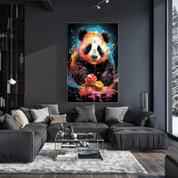 Colorful Panda Delight Poster