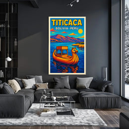Titicaca Bolivia-Peru Adventure Poster