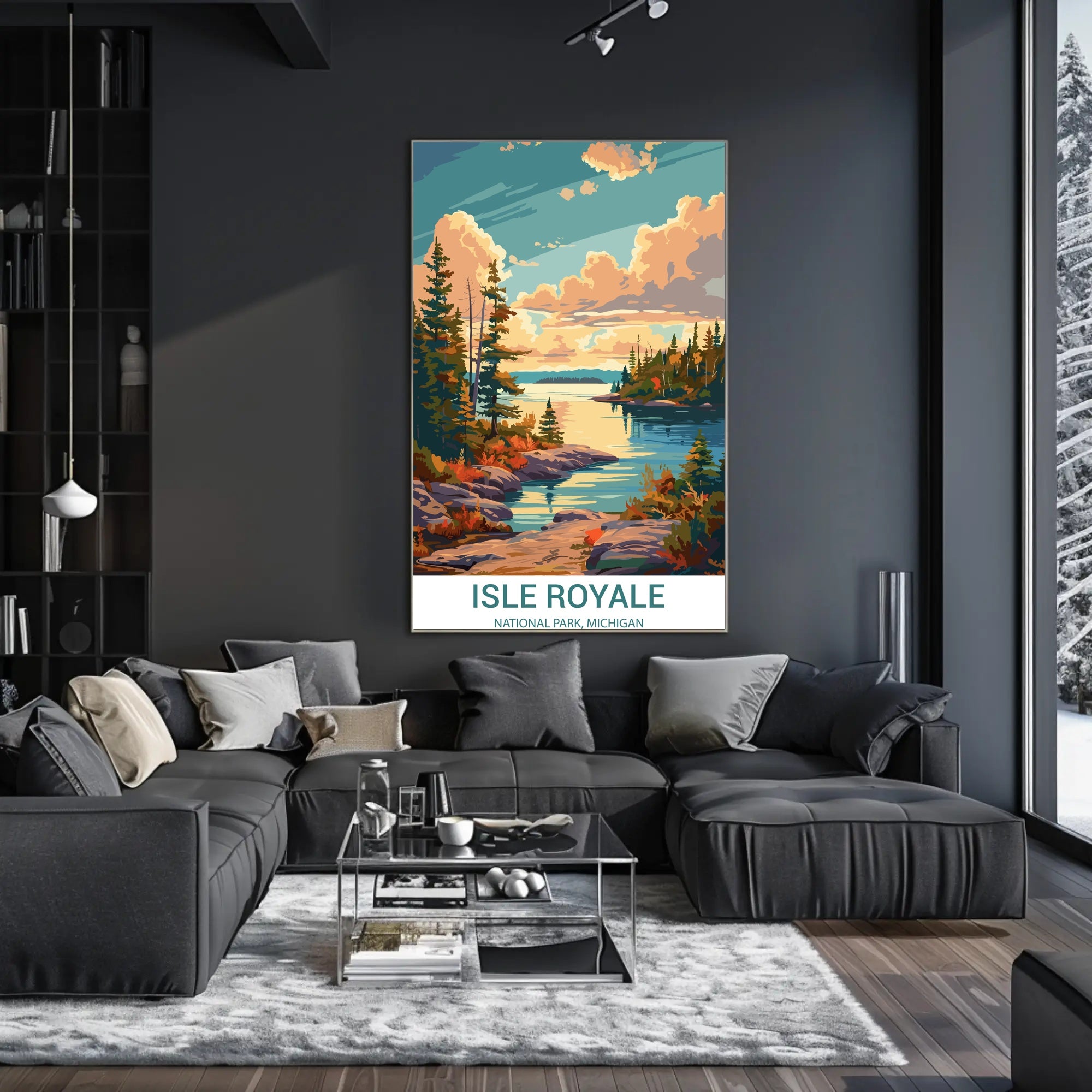 Isle Royale Tranquil Scene National Park Poster