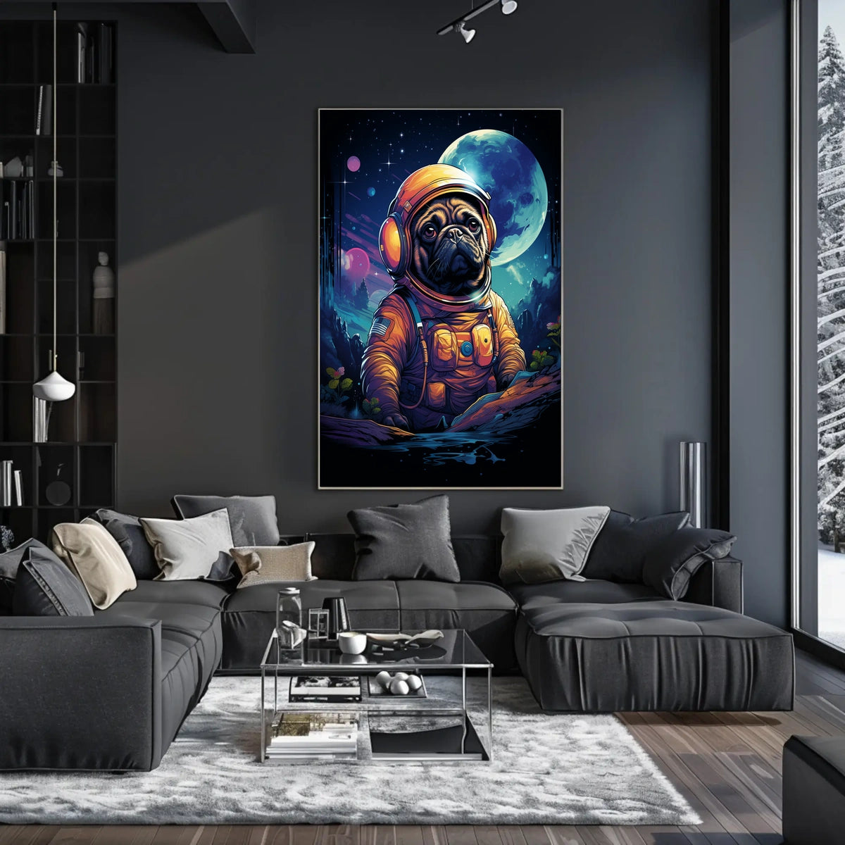 Cosmic Canine Adventure Poster