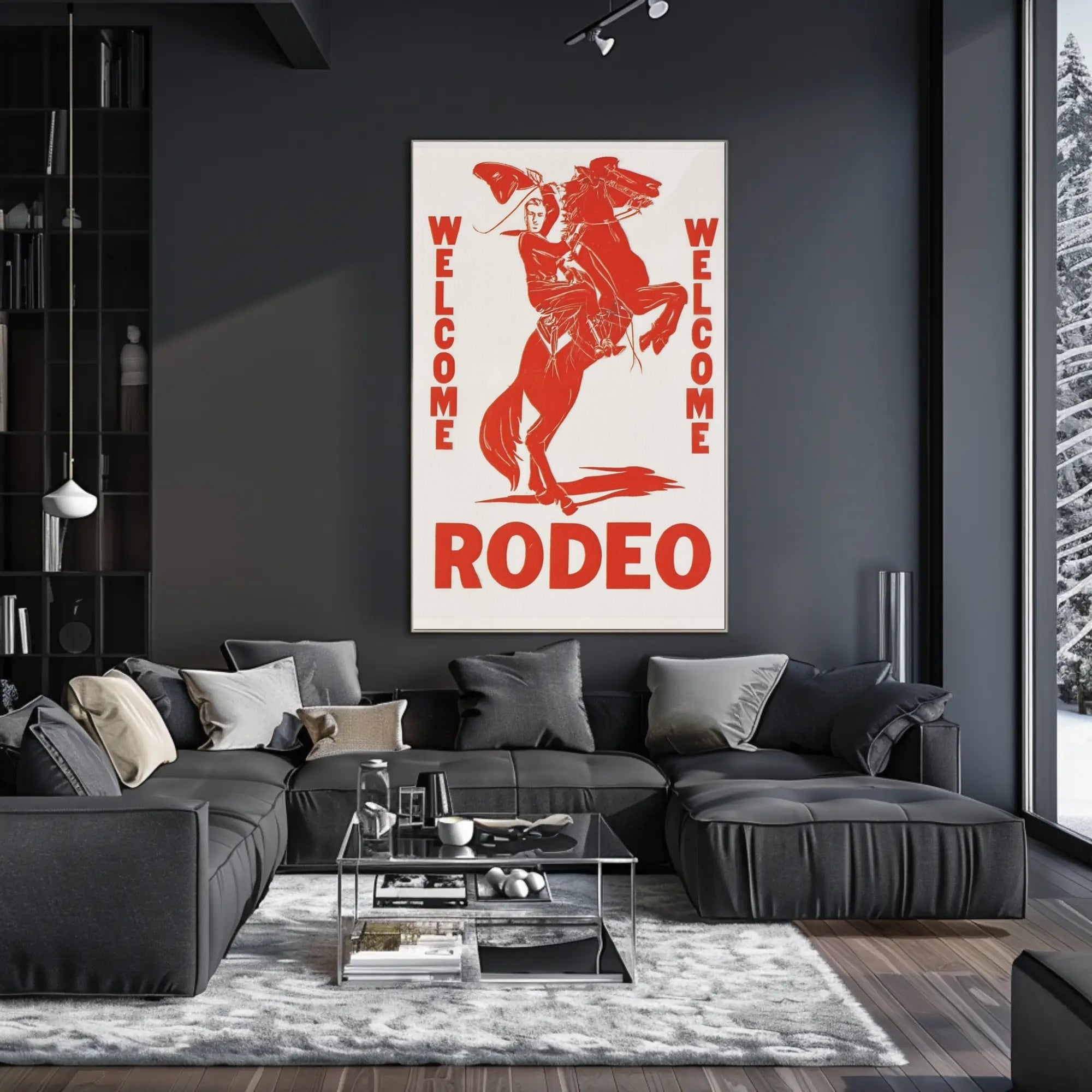 Welcome Rodeo Poster PosterGoat