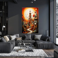Surreal Cityscape Surreal Poster