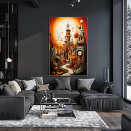 Surreal Cityscape Surreal Poster