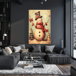 Festive Snowman Delight Poster