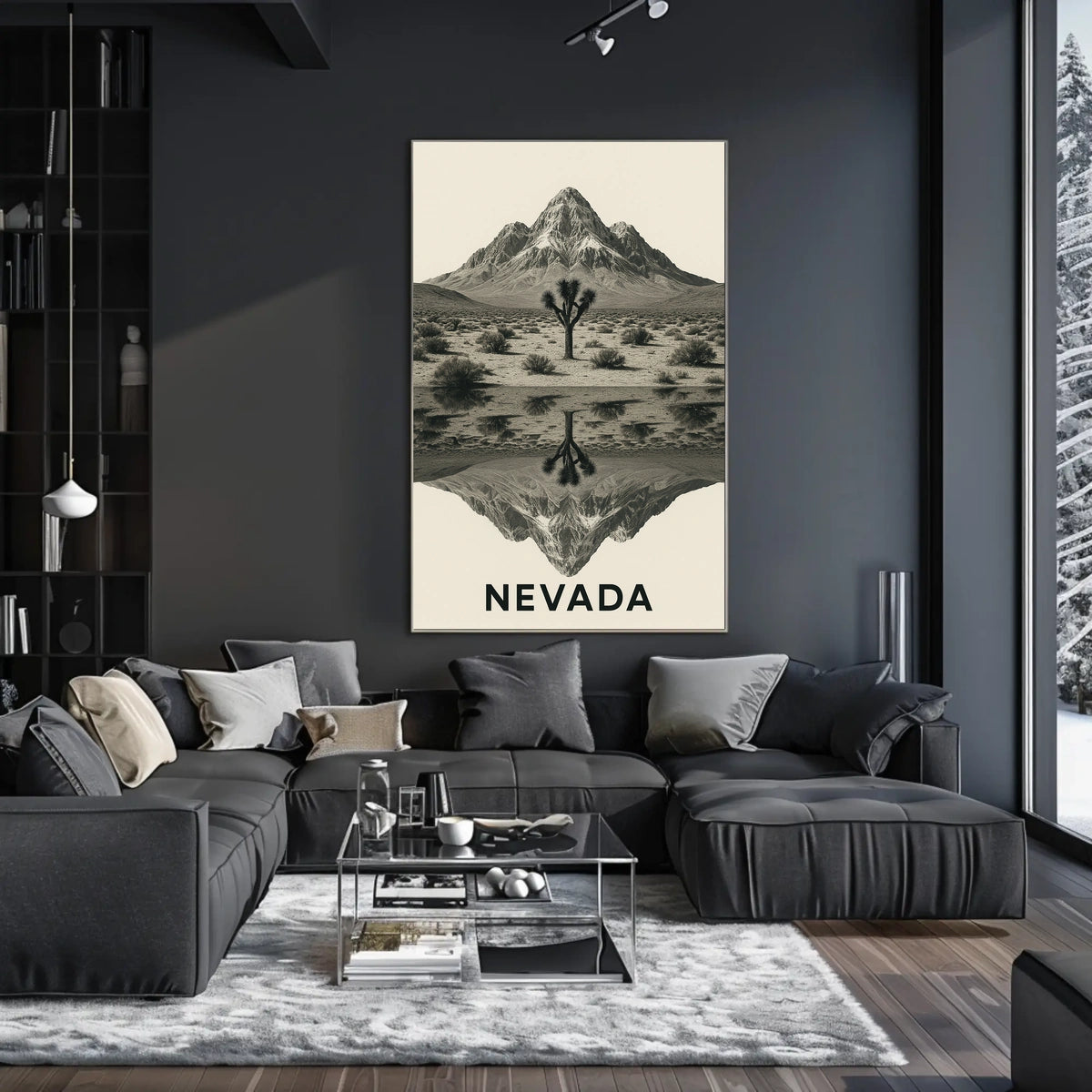 Nevada Landscape Reflection Poster