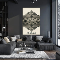 Nevada Landscape Reflection Poster