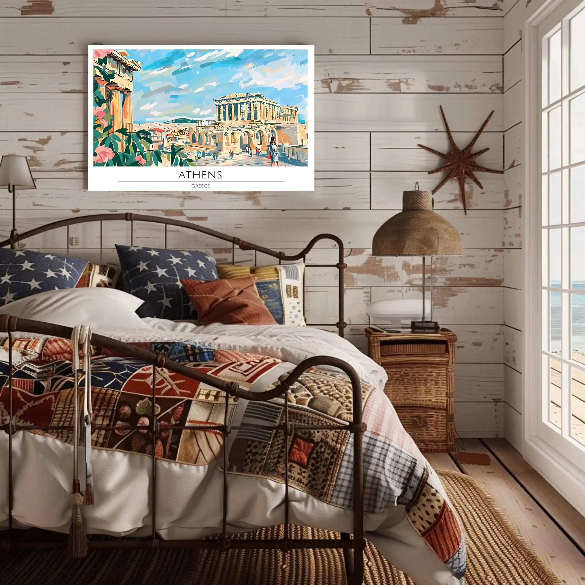 Athens Travel Poster