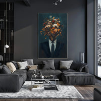 Blossoming Identity Surreal Floral Poster Print