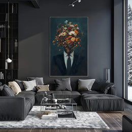 Blossoming Identity Surreal Floral Poster Print