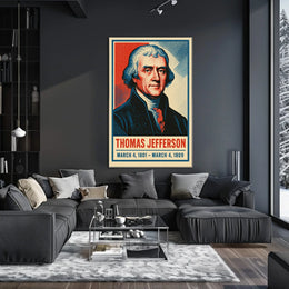 Thomas Jefferson Vintage Realism Collector Poster