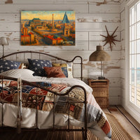 Pyongyang Cityscape Photography Realism Wanderlust Poster