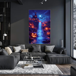 Halloween Manor: Gothic Nightfall Fantasy or Mythology Poster