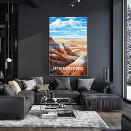 Petrified Forest National Park Vintage Travel Poster