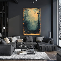 Mysterious Woodland Scene: Atmospheric National Park Poster