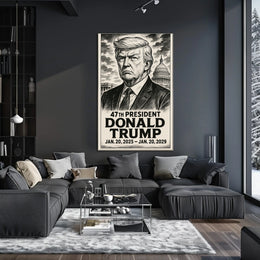 Donald Trump 47th President Poster