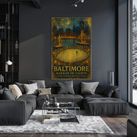 Baltimore Harbor Of Lights Poster