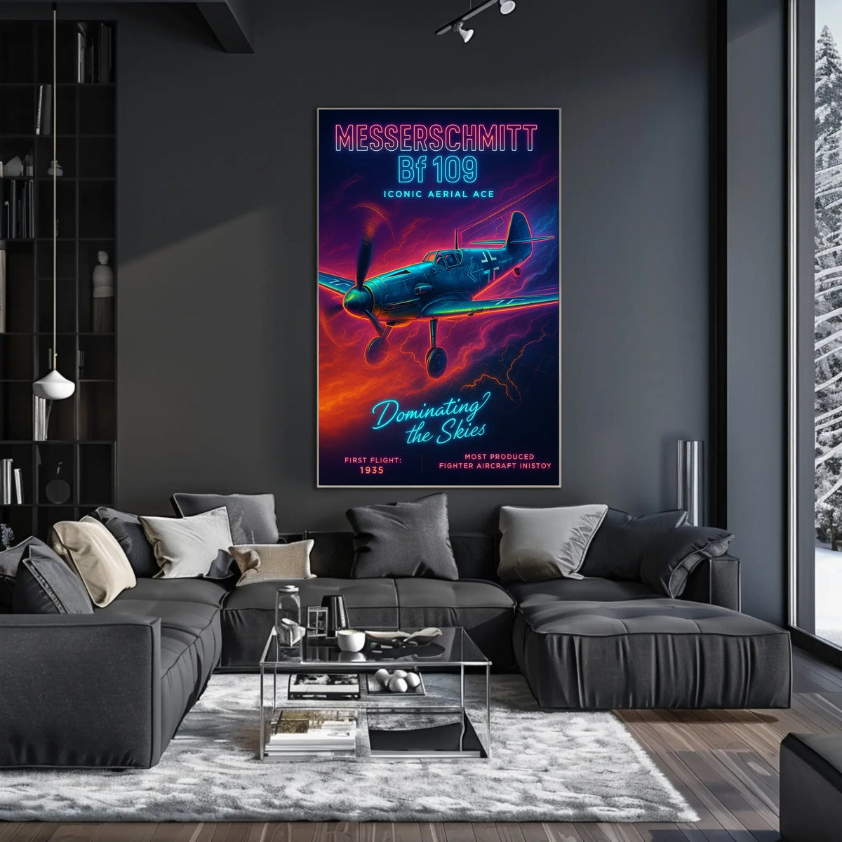 Messerschmitt Bf 109 Iconic Aerial Ace Poster