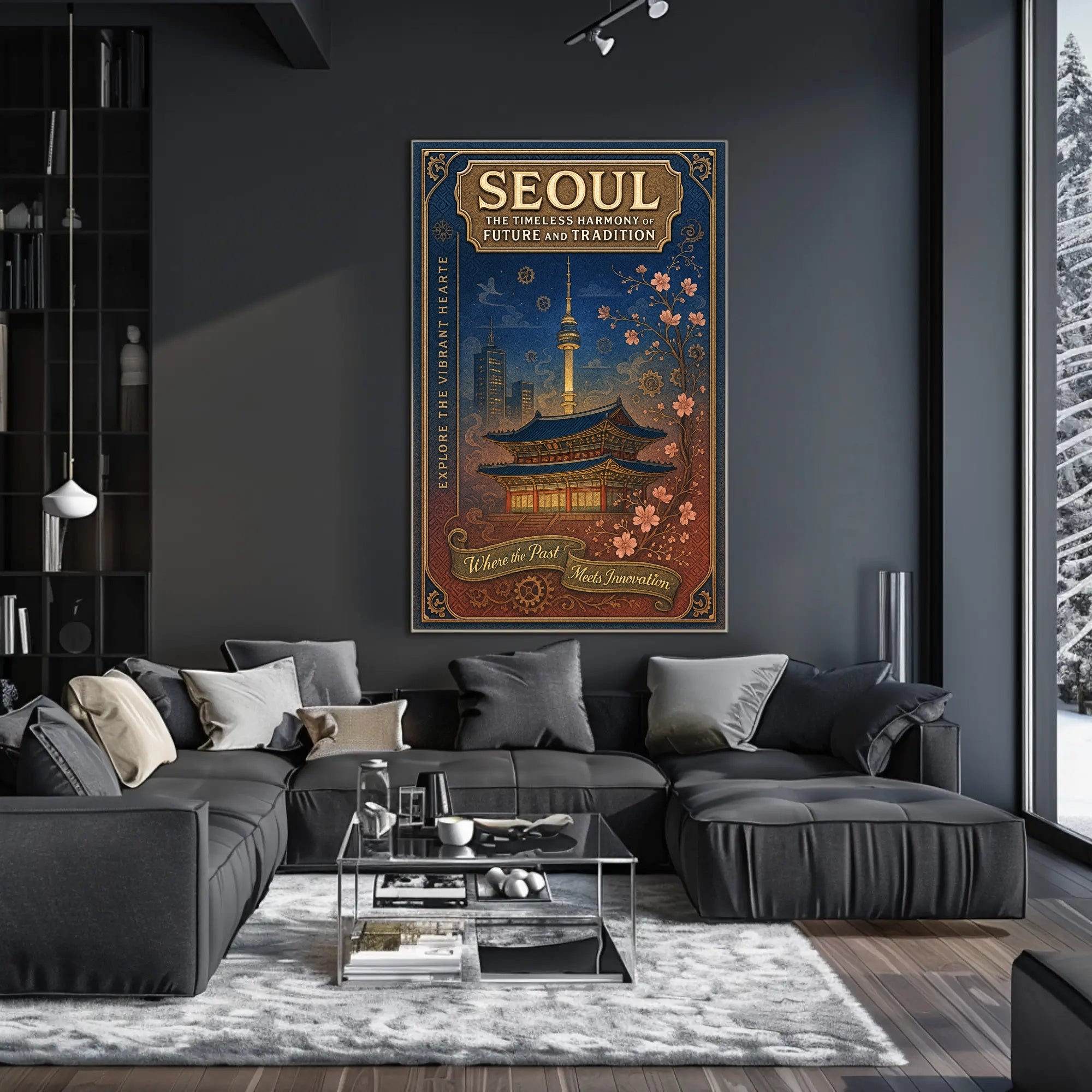 Seoul The Timeless Harmony of Future and Tradition Poster