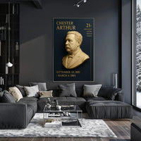 Chester A. Arthur Commemorative Vintage Presidential Poster PosterGoat