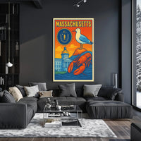Massachusetts Scenic Poster PosterGoat