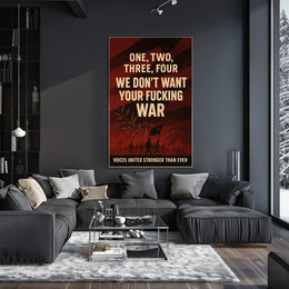 Voices United Against War Poster