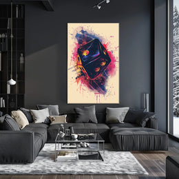 Vibrant Dice Explosion Poster