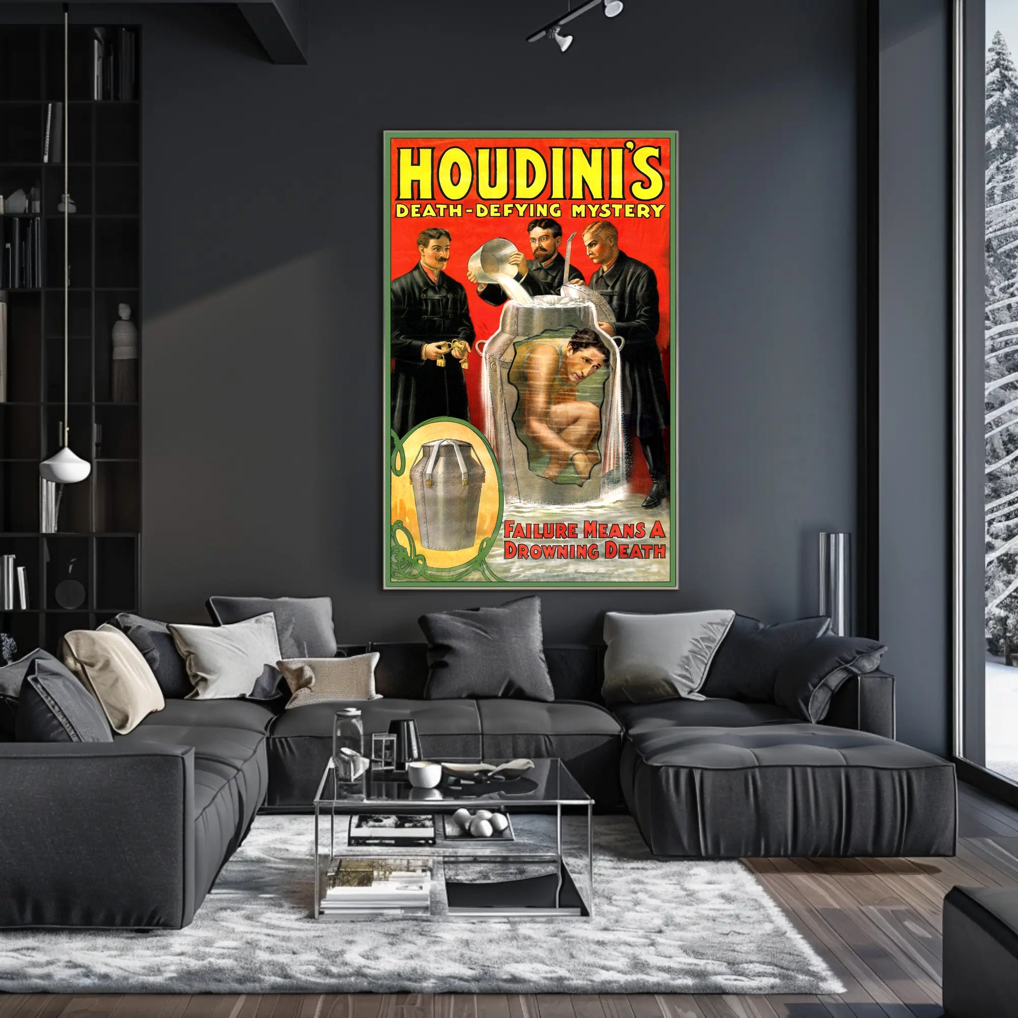 Houdini's Astonishing Escape Act Vintage Cultural Poster