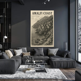 Amalfi Coast Poster Wall Art Travel Print 18x24 Seaside