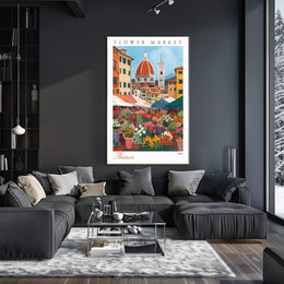Florence Flower Market 2024 Poster PosterGoat