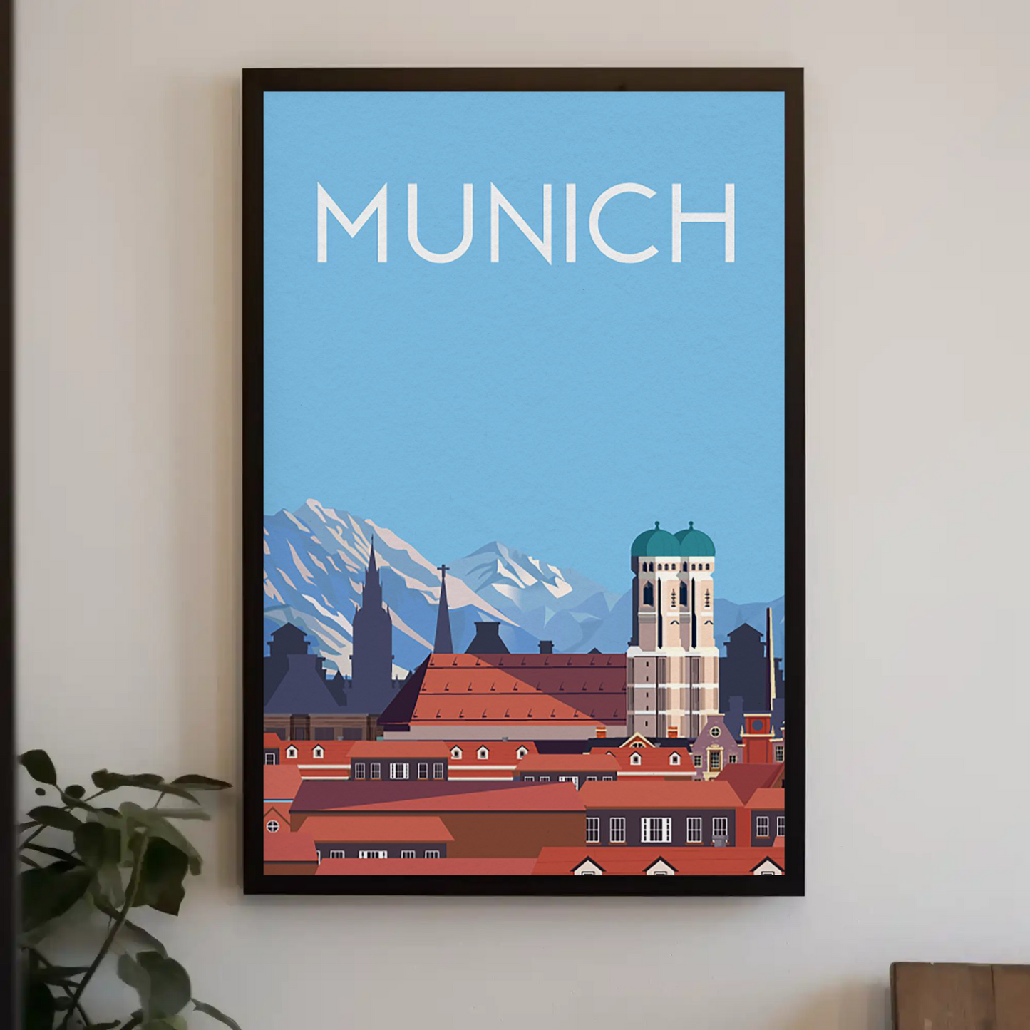 Minimalist Munich Travel Poster