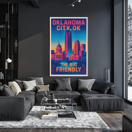 Oklahoma City The Big Friendly Poster