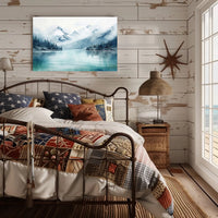 Serene Mountain Reflections Poster