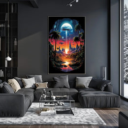 Cosmic Oasis Poster